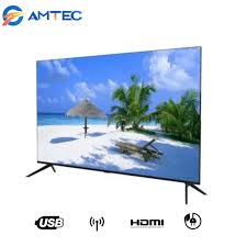 Amtec 32inch AC FRAMELESS,32" inch Bluetooth enabled Television Smart Android
TV Digital TV Inbuilt Decoder Built-in WIFI Appstore 1GB DDR,8GB RAM,4-CORE LED TV