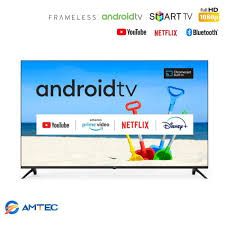 Amtec 32inch AC FRAMELESS,32" inch Bluetooth enabled Television Smart Android
TV Digital TV Inbuilt Decoder Built-in WIFI Appstore 1GB DDR,8GB RAM,4-CORE LED TV