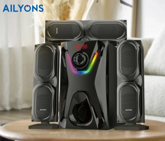 AILYONS ELP3701K 3.1CH Multimedia Speaker System woofer 18000W PMPO Black 60W+15W×3