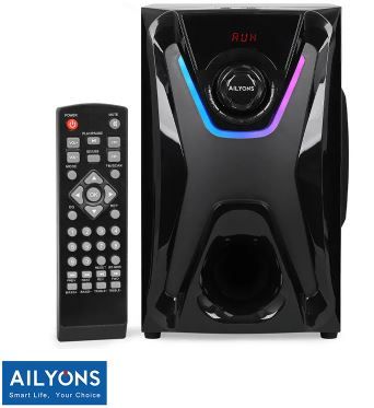 AILYONS ELP3701K 3.1CH Multimedia Speaker System woofer 18000W PMPO Black 60W+15W×3