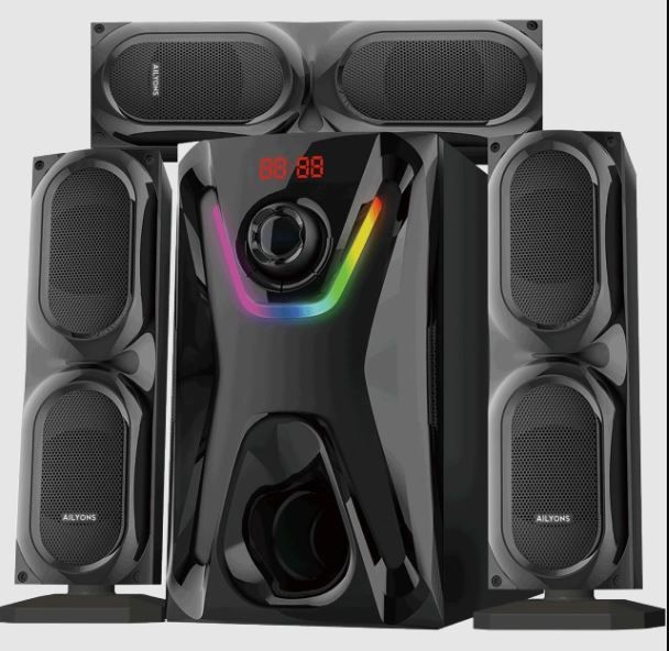 AILYONS ELP3701K 3.1CH Multimedia Speaker System woofer 18000W PMPO Black 60W+15W×3