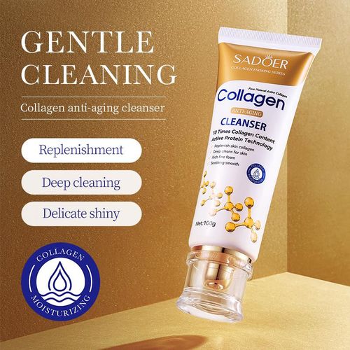SADOER COLLAGEN ANTI-AGING FACE CLEANSER MOISTURIZING BRIGHTENING HYDRATING SKINCARE CLEANSER