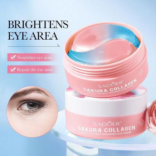 SADOER Collagen Sakura Multi-Effect Nourishing Eye Masks (Foreign Version) 80g (60PCS/30pairs)