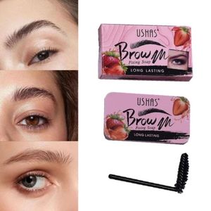 Ushas Brow Fixing Soap Strawberry Makeup Eyebrows Gel Shaping wax Kit long lasting