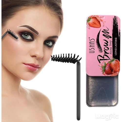 Ushas Brow Fixing Soap Strawberry Makeup Eyebrows Gel Shaping wax Kit long lasting