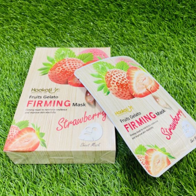 Strawberry Facial Mask Sheet Fruits Gelato Firming Face Mask