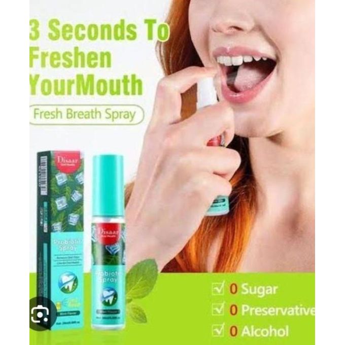 Disaar Mouth Spray Breath Freshener/Portable Mouthwash-Remove Bad Breaths- Grape flavor