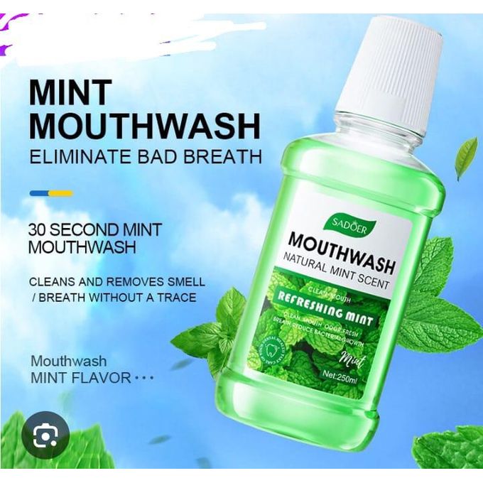2pcs Natural Mint Scent Mouthwash