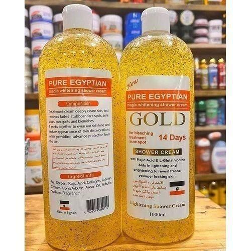 Pure Egyptian' Gold magic whitening shower cream gel _1000ml