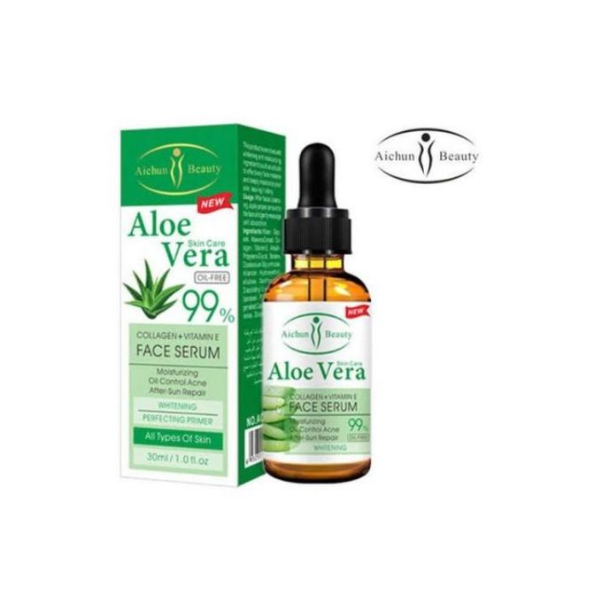 Aichun Beauty Aloe Vera 99% Collagen +Vitamin E Face Serum, 30ml