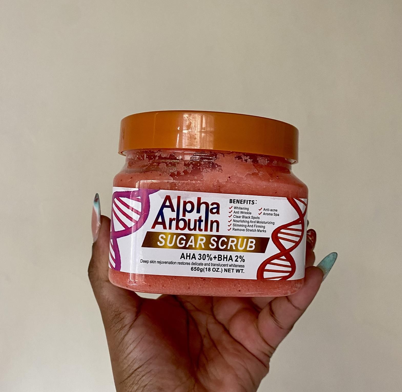 DR MEINAIER Alpha Arbutin Sugar Scrub AHA 30%+BHA 2% 650g