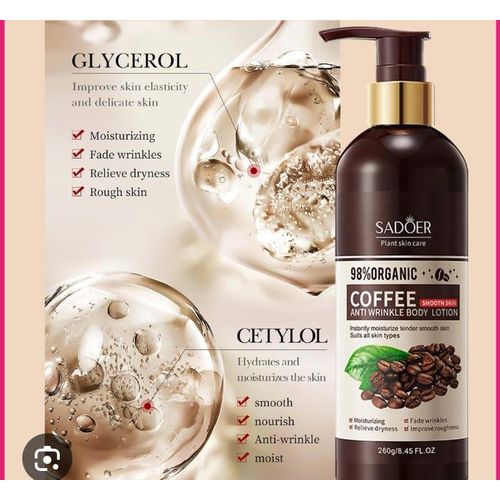 SADOER Coffee Anti-Wrinkle Body Lotion -260g