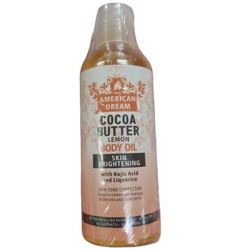 American Dream Cocoa Butter Lemon With Kojic acid & liquorice Skin Brightening Oil - 200ml