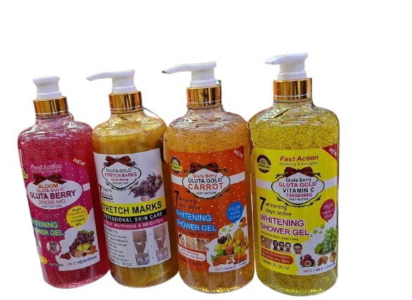 Gluta gold shower gels
