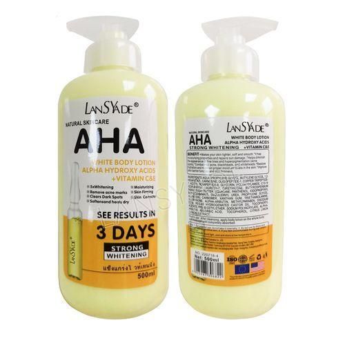 AHA LansYade Fruit Acid Vitamin C & Vitamin E Skin Moisturizing Body Lotion 500ml.