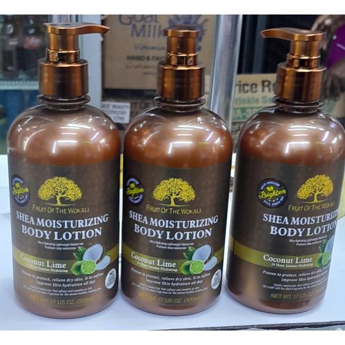 Fruit Of The Wokali SHEA MOISTURIZING BODY LOTION coconut lime -500ml