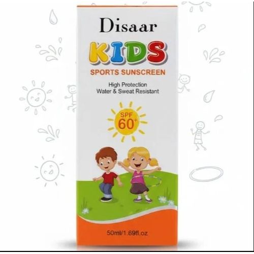 Disaar Kids Sports Waterproof & Sweatproof Sunscreen SPF60+ 50ml