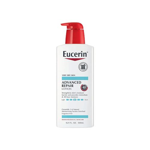 Eucerin Advanced Repair Body Lotion, Unscented Body Lotion for very Dry Skin-48-HOUR MOISTURE