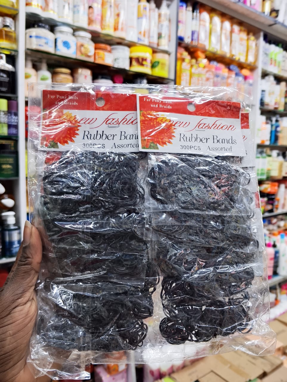 Black Mini Hair Rubber Bands/ Hair Bands