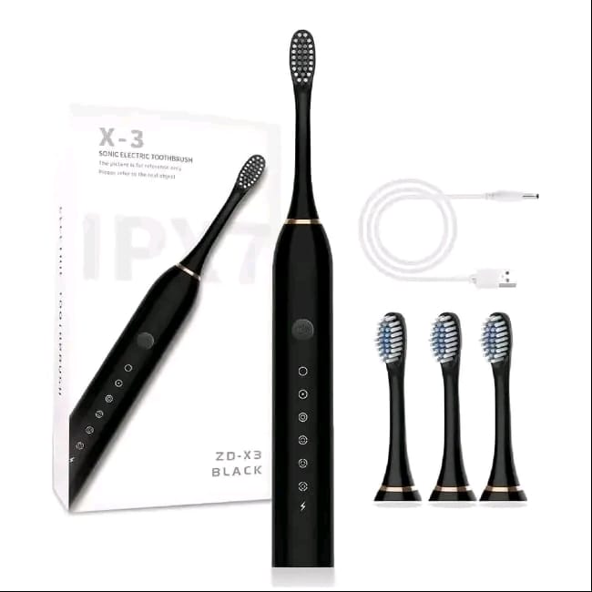 Ultrasonic Electric Toothbrush USB Charging Intelligent Timed Reminder With 6 Cleaning Modes 4 Brush Heads IPX7 Waterproof Powerful Cleaning Electric toothbrushes