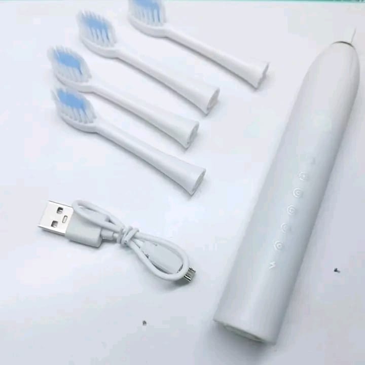 Ultrasonic Electric Toothbrush USB Charging Intelligent Timed Reminder With 6 Cleaning Modes 4 Brush Heads IPX7 Waterproof Powerful Cleaning Electric toothbrushes