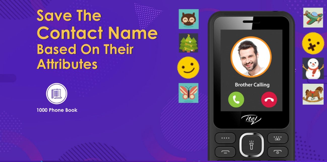 New Itel 5027, 2.4" - 4MB RAM+ 4MB ROM - Wireless FM - Dual SIM - 1200mAh -