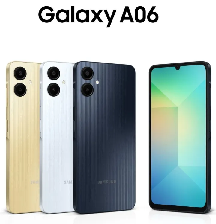 New Arrival Samsung Galaxy A06 128GB+4GB 50MP Camera 6.7" 90Hz MTK Helio G85 (12nm) 5000mAh 25W Type-C Charge Android 14 Side Fingerprint Unlock Smart Phones