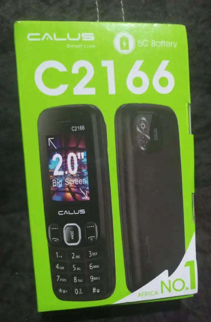 CALUS C2166 phone 2.0" screen 1050mAh 5C Battery wireless FM Torch light dual sim bright torch CALUS smart live featured phone