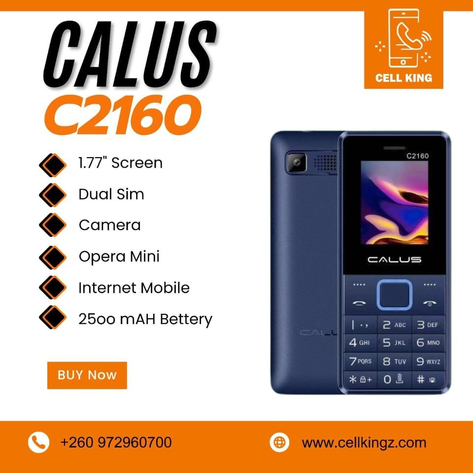 CALUS C2160 phone 1.77" screen 2500mAh 5C Battery wireless FM Torch light dual sim bright torch CALUS smart live featured phone