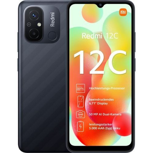 Brand NEW Xiaomi Redmi 12C 128GB ROM + 6GB RAM 6.71" DISPLAY 5000mAh Battery CAPACITY Dual Sim 50MP Main camera 5 MP SELFIE  Android 12 smart phones