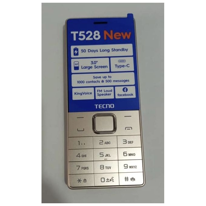 Tecno T528 - 3.0Inch, Radio, Opera Mini, Battery 2500mAH