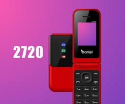 Bontel 2720 1.77"Display Flip Phone. MP3,MP4,FM Radio, Flash Torch 1000mAh-Red