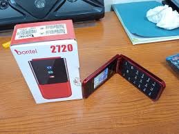 Bontel 2720 1.77"Display Flip Phone. MP3,MP4,FM Radio, Flash Torch 1000mAh-Red