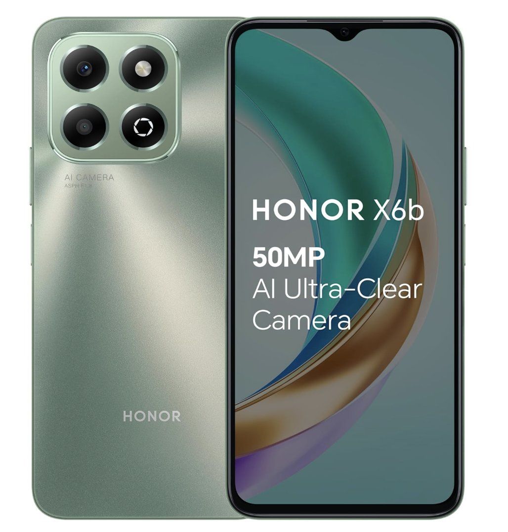[NEW ARRIVAL] HONOR X6B 256GB ROM 6GB RAM 6.56 inch DISPLAY Octa-core Fingerprint (side-mounted), 5200 mAh Android 14, Mediatek Helio G85 smartphones.