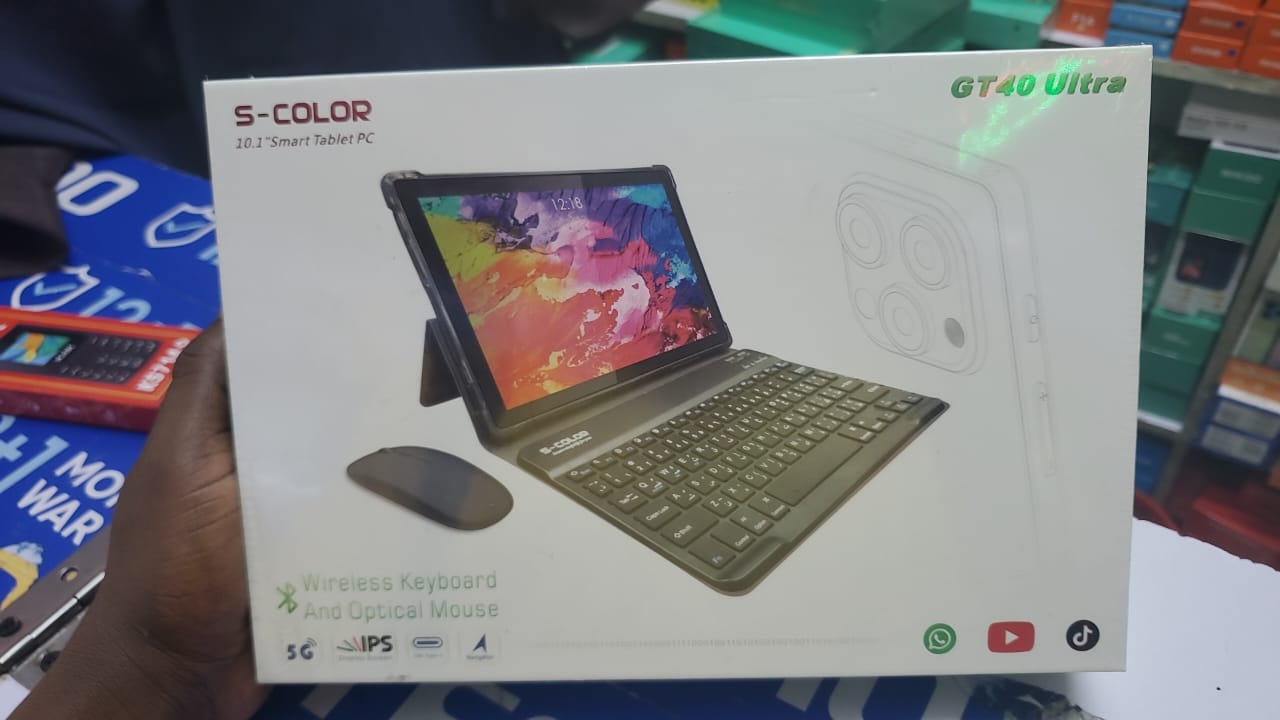 Generic S- Color GT40 Ultra | 10.1 Inch Smart Tablet PC | Wireless Keyboard And Mouse | 5G Tablet Pc | 16GB +512GB | Tablet | Tablet With Keyboard | Tablet phone (Green)