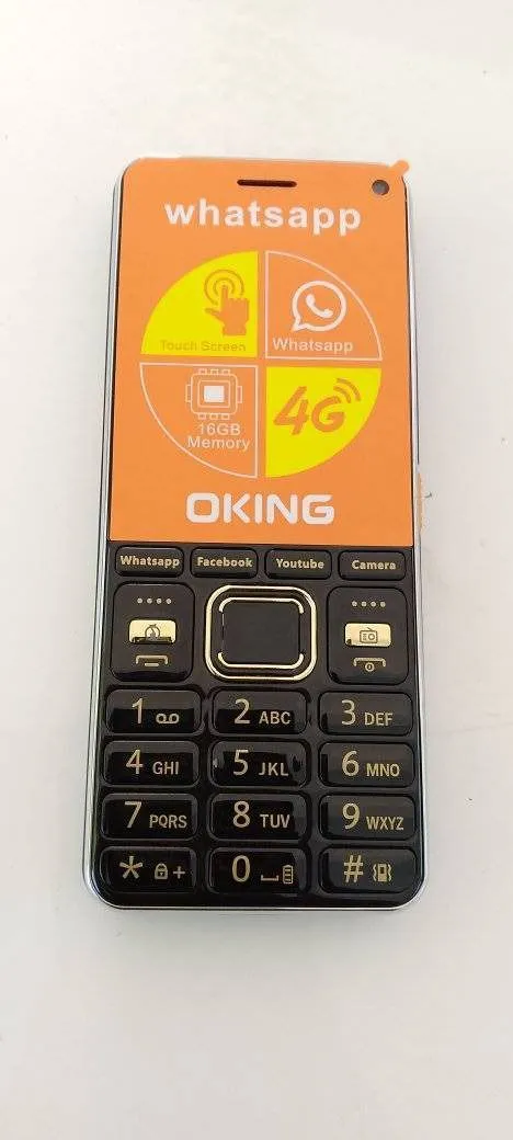 [BRAND NEW] OKING SMART WHATSAPP  4G 16GB memory supports whatsapp and tiktok  with dual sim , bright flashlight detachable battery FEATURED PHONES