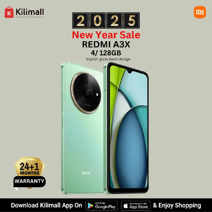 XIAOMI Redmi A3X 6.71" 4+128GB RAM 4G Network 5000mAh Battery 8MP AI Camera 10W Fast Charging Fingerprint Sensor Android 14 Smart Phones