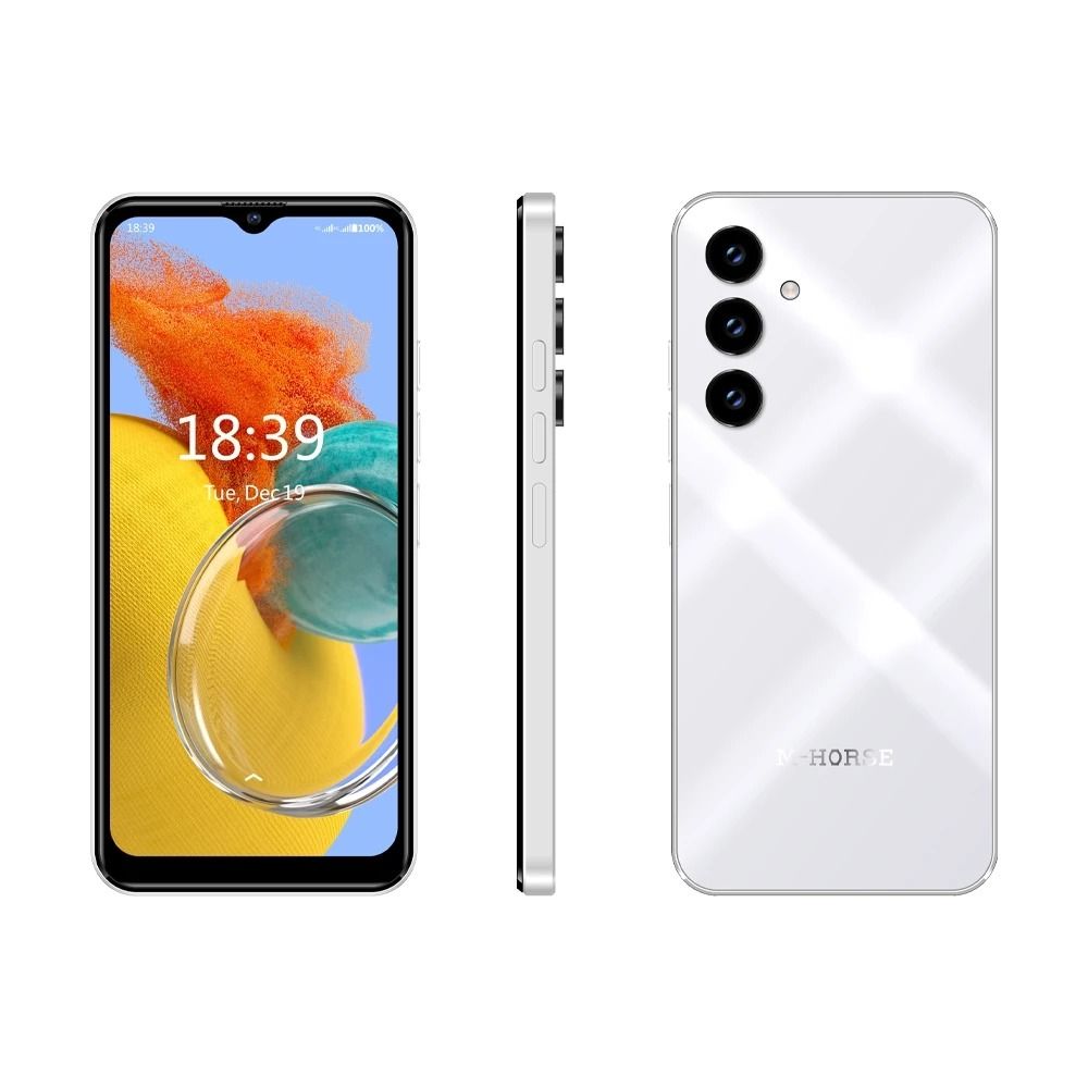 {BRAND NEW} M-HORSE A15 4GB RAM 64GB ROM Android 13 with Dual SIM card 6.6'' screen MAIN CAMERA : 8MP Rear + 5MP,Front Battery capacity ：5000Mah smart phones. [FREE SCREEN PROTECTOR]