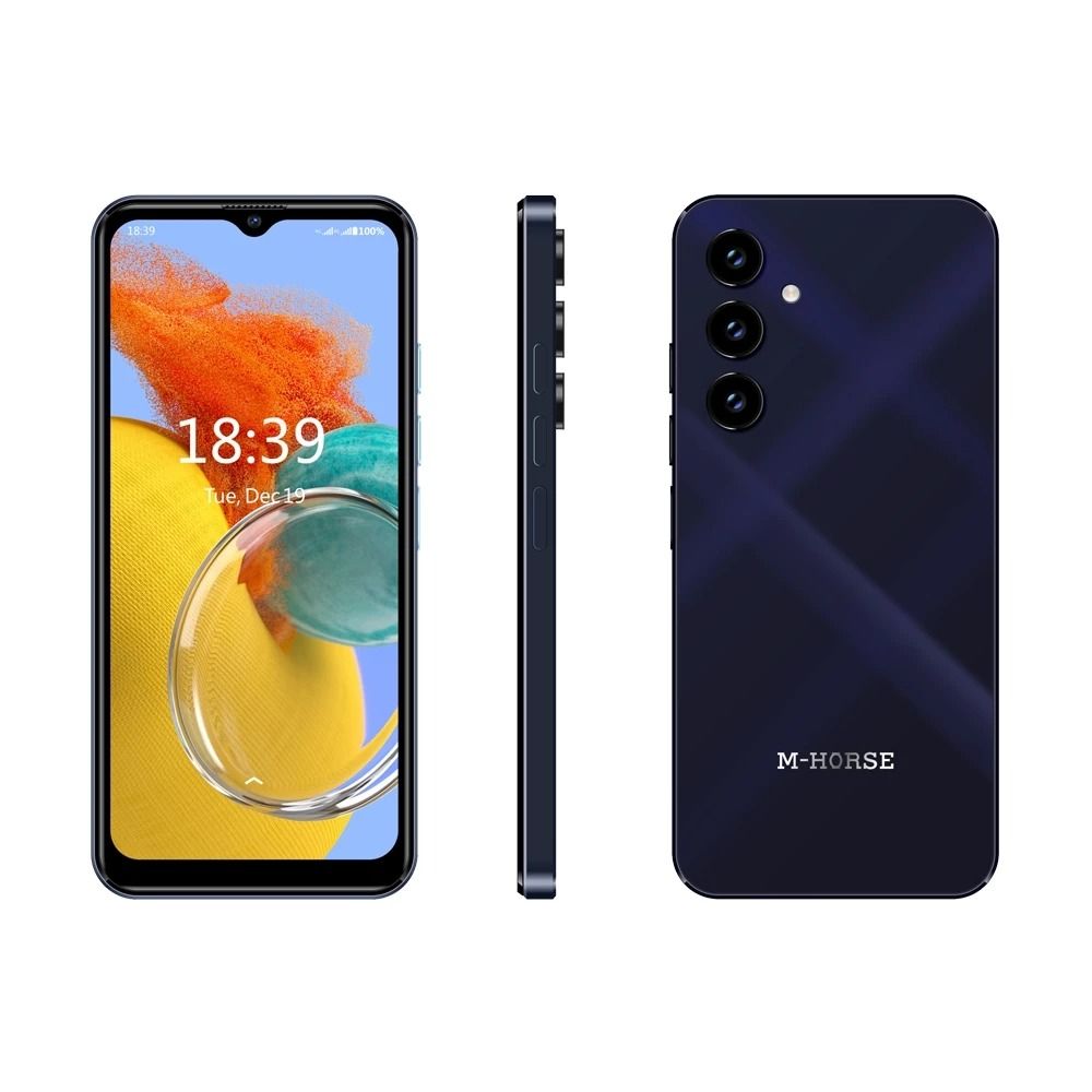 {BRAND NEW} M-HORSE A15 4GB RAM 64GB ROM Android 13 with Dual SIM card 6.6'' screen MAIN CAMERA : 8MP Rear + 5MP,Front Battery capacity ：5000Mah smart phones. [FREE SCREEN PROTECTOR]