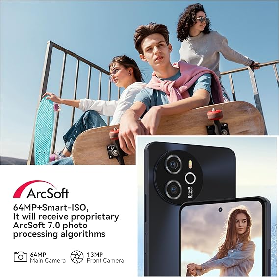Brand New Blackview SHARK 8 256GB+8GB 120 Hz Refresh rate 6.78 FHD+IPS main camera 64MP+13MP selfieCamera Android 13 4G OTG Smartphone 33W Fast Charging type C 5000 mAh Battery Smart phone