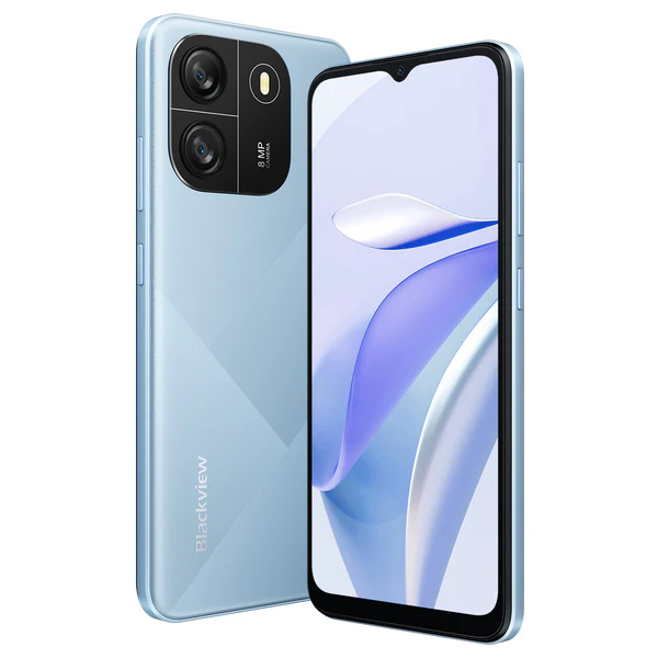 Blackview Wave 6C Smartphone 2GB RAM+32GB ROM 6.5 Inches HD+IPS (Dual SIM), 5100mAh battery 8Mp main camera +5.0 selfie processor octacore 120Hz refresh rate Face unlock Android 13 Smartphone