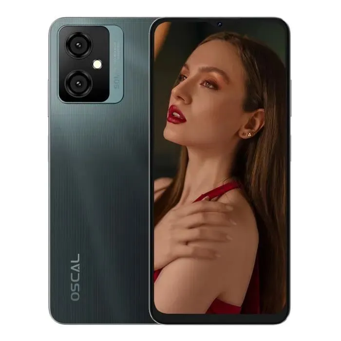 Blackview OSCAL C70 6GB+128GB 6.6 Inch Android 12 4G 50MP+2MP+8MP Camera 5180mAh battery processor Octa-core Unisoc T606 120Hz refreshrate 4G Network Fingerprint Identification Smartphone