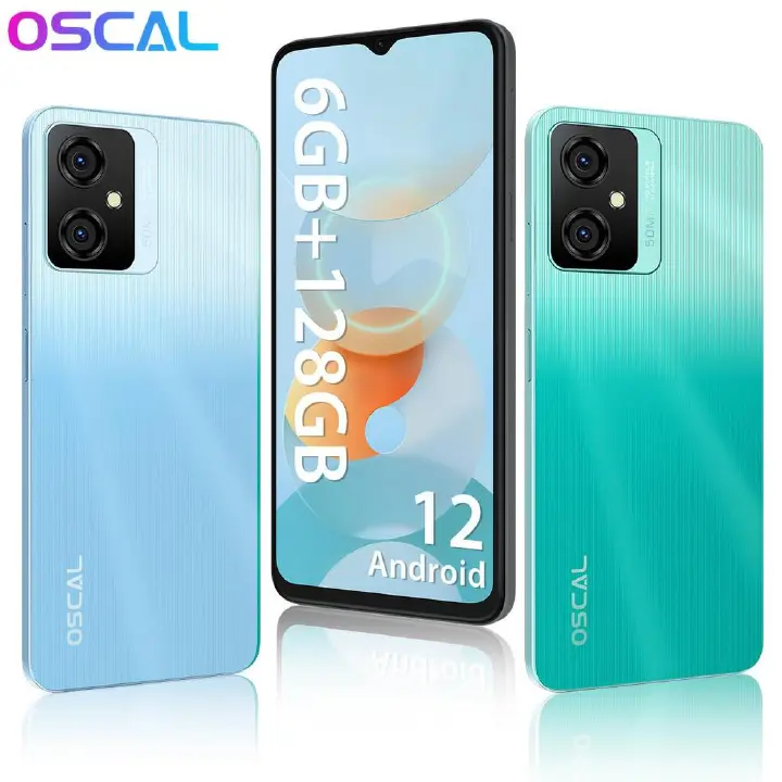 Blackview OSCAL C70 6GB+128GB 6.6 Inch Android 12 4G 50MP+2MP+8MP Camera 5180mAh battery processor Octa-core Unisoc T606 120Hz refreshrate 4G Network Fingerprint Identification Smartphone