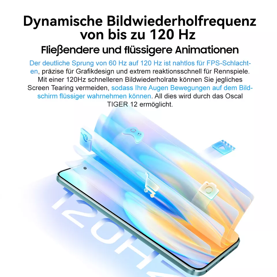 BRAND NEW Blackview OSCAL TIGER 12, 6.78 INCHES,  8G BRAM,+ 128GB ROM, 5000mAh BATTERY, 64MP BACK CAMERA + 13 MP FRONT CAMERA, DUAL SIM, ANDROID 13 SMARTPHONE