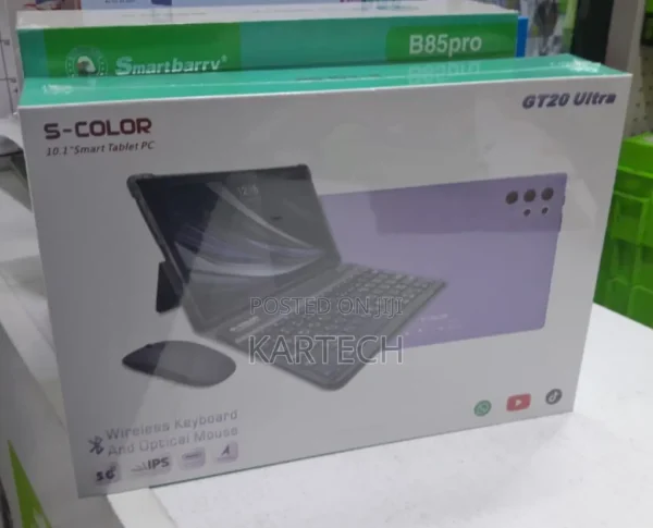 S-Color GT20 Ultra 5G Ultra Smart Tablet pc 16GB RAM + 512GB ROM Quad Core 10000mAh Android 13 Display: 10.1 inch 1120*800 30.0Mp main camera +16.0 Mp selfie Tablet