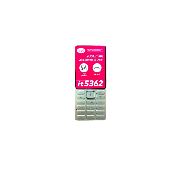 Itel it5362,Featured Phones 2000mAh Battery Type-C Charger 2.8 Inches Big Screen 3 SIM Cards 2000 Phone Book KING Voice FM Radio itel Cell Phone featured phone