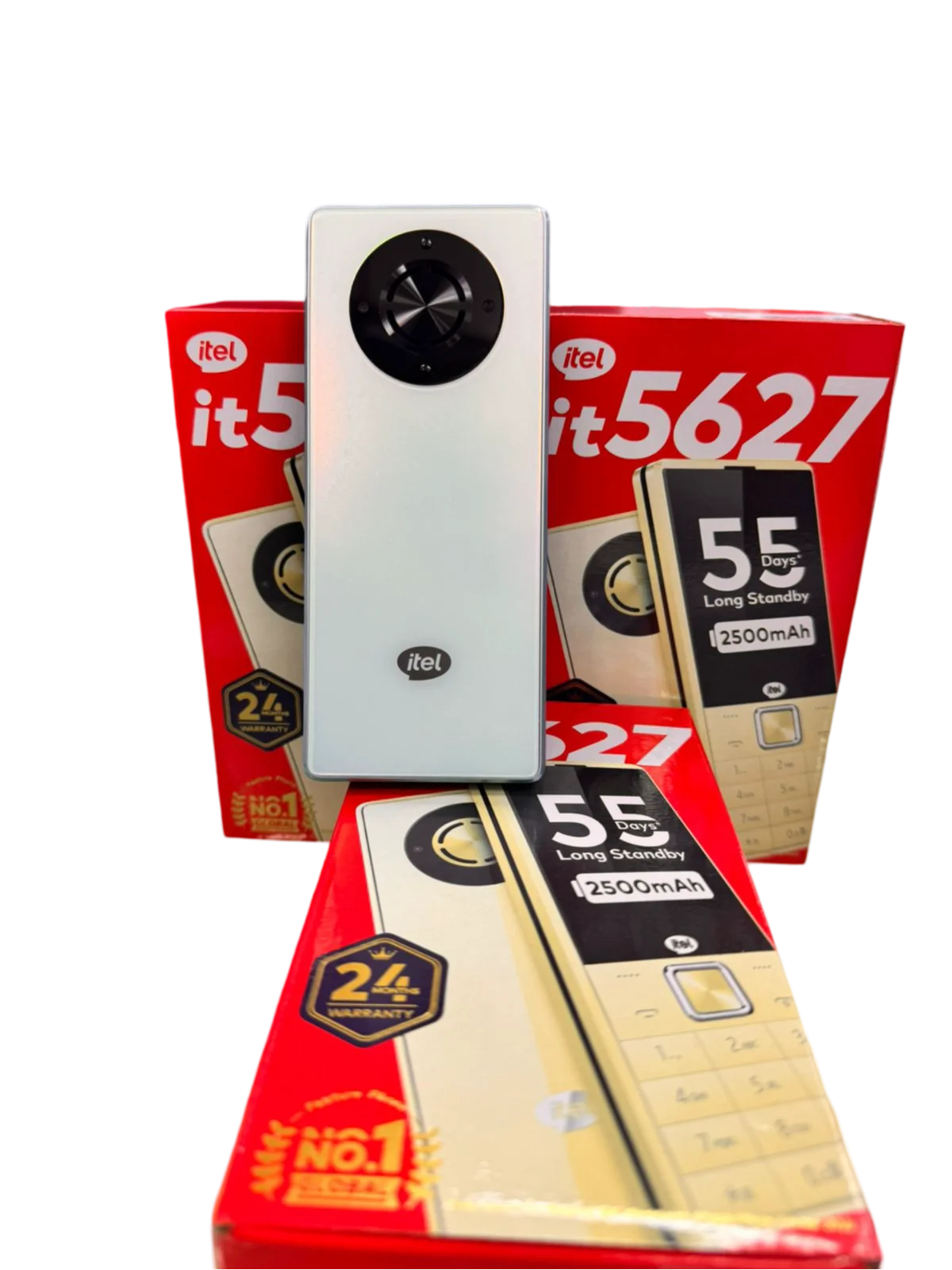 Itel it5627 ,Featured Phones 2500mAh Battery Type-C Charger 3.0 Inches Big Screen 3 SIM Cards 2000 Phone Book KING Voice FM Radio itel Cell Phone featured phone