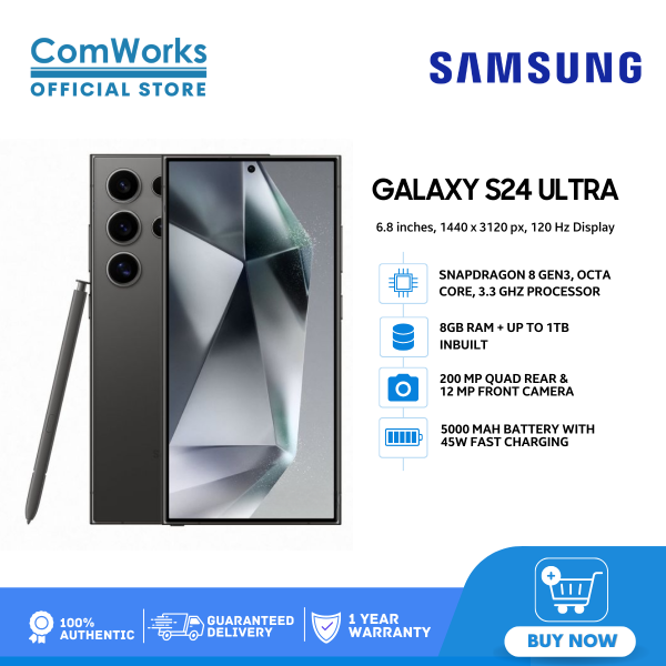 Samsung Galaxy S24 Ultra Cell Phone 12GB+512GB Galaxy AI Smartphone , 200MP Main camera 12 MP selfieSnapdragon 8 Gen 3 Fingerprint under display  5000mAh battery capacity Android 14 Smartphone