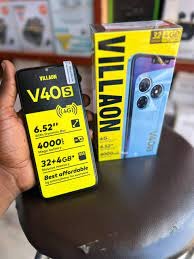 VILLAON V40s 6.52" HD+ Waterdrop FullScreen display 32GB+4GB (3+1GB ) ROM- 4000mAh Battery capacity 8MP Main camera 5.0MP Selfie 4G LTE-Dual sim Android 13 -GO Edition Fingerprint unlock SMART PHONES