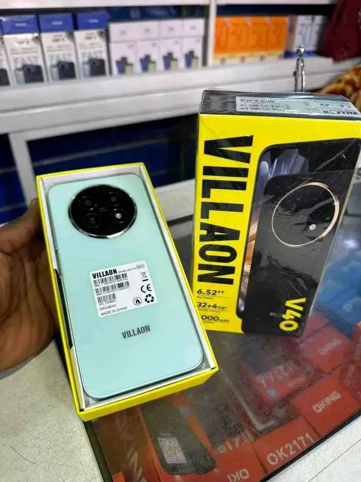 VILLAON V40 6.52" HD+ Waterdrop FullScreen display 32GB+4GB ROM- 4000mAh Battery capacity 8MP Main camera 5.0MP Selfie 4G LTE-Dual sim Android 13 -GO Edition Fingerprint unlock SMART PHONES